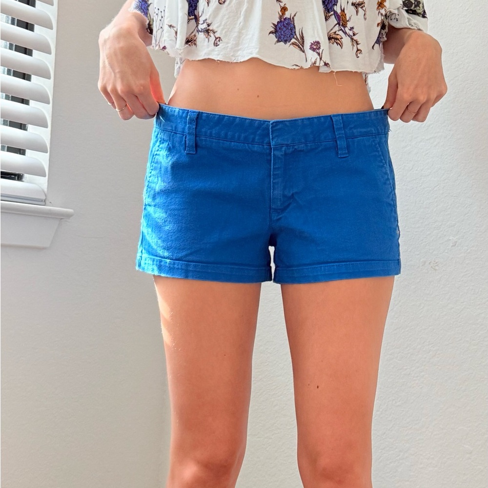 Hurley Blue Bermuda Shorts Casual Cotton Blend